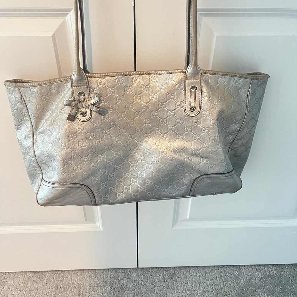 Closet cleaning. Authentic Gucci tote.